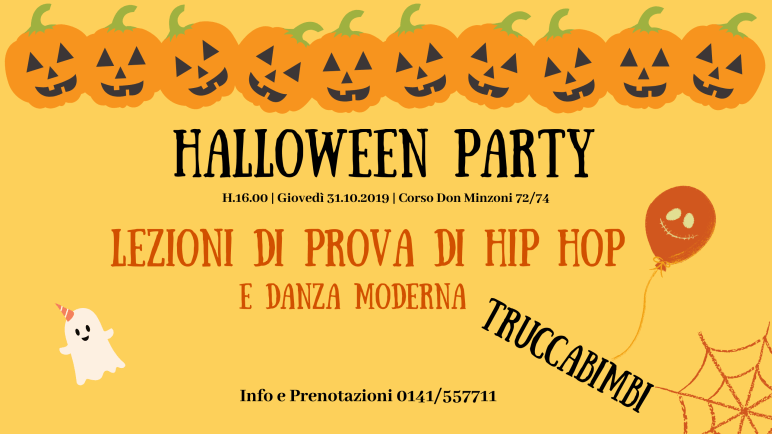Festa di Halloween Centro di Danza Lezioni Prova